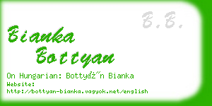 bianka bottyan business card